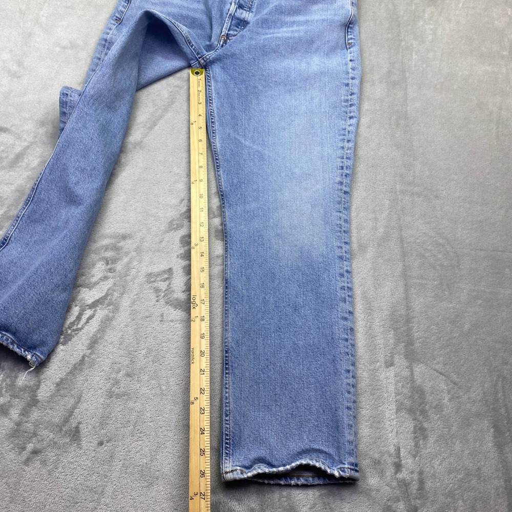 Citizens of Humanity Jolene High Rise Slim Straight Jeans Blue Sz 30 Grunge - Picture 3 of 11